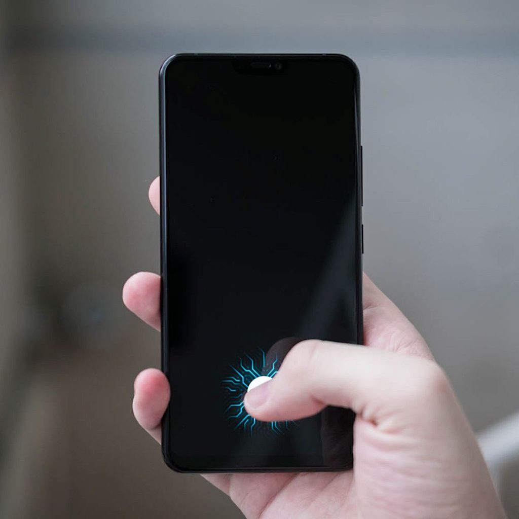 سنسور اثرانگشت برروی صفحه نمایش