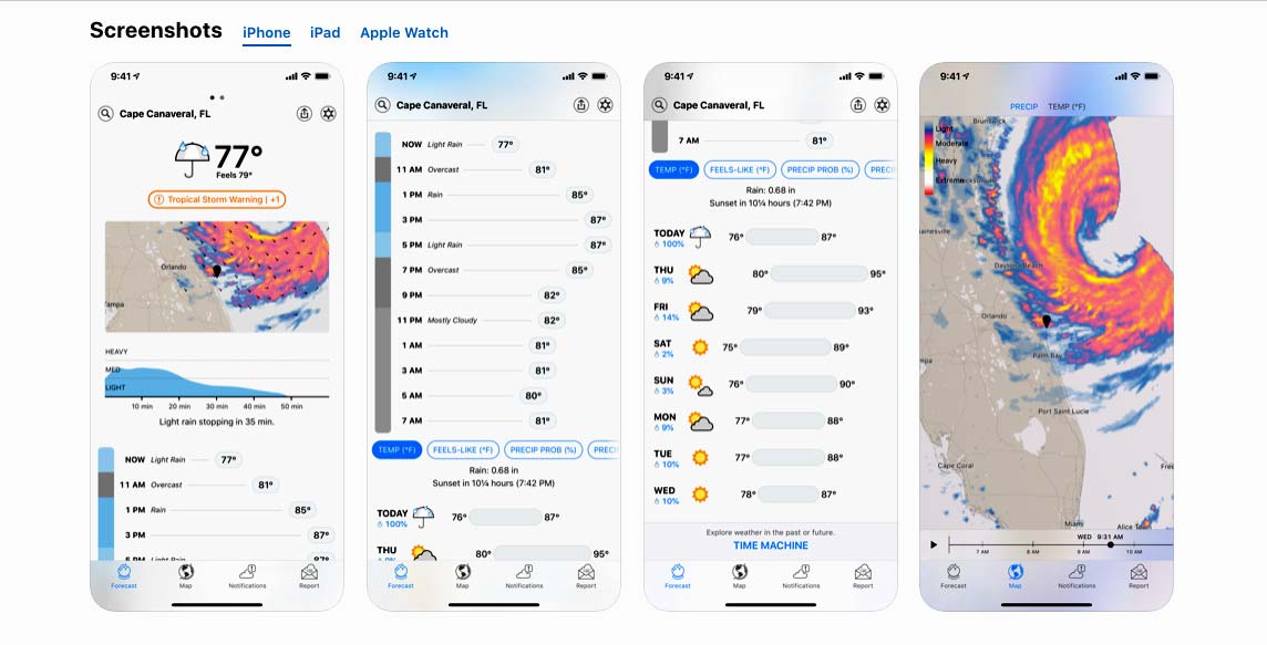 خرید برنامه Dark Sky توسط شرکت اپل