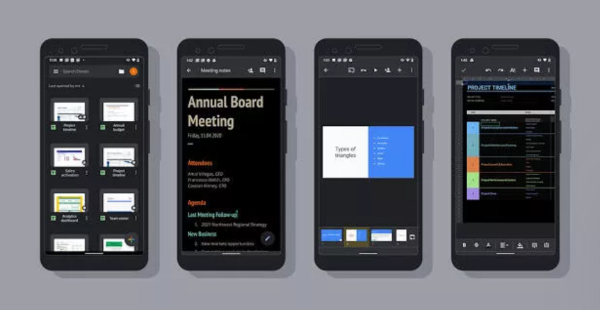 نحوه فعال سازی Dark Mode در اپلیکیشن های گوگل