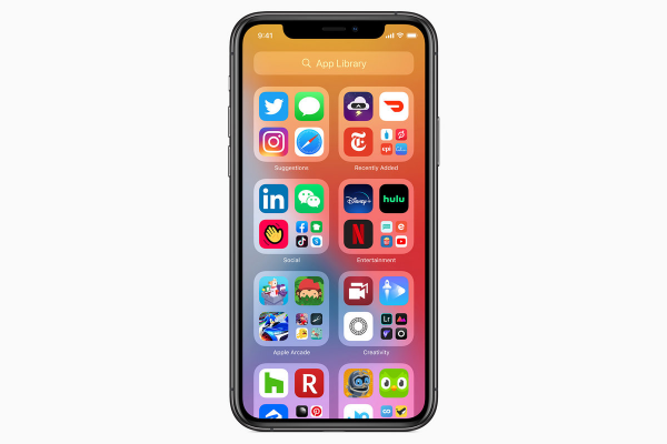 iOS 14 App Library